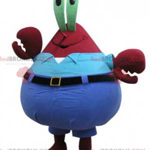 Mascotte de M. Krabs célèbre crabe dans Bob l'éponge -
